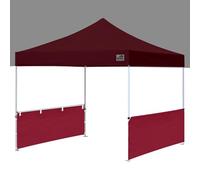 Eurmax USA Lot de 2 Demi-parois latérales pour Tente Pop-up de 3 x 3 m, 3 x 4,5 m, 3 x 6 m, 2 Demi-Murs avec Barres de Rail (Bordeaux)