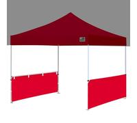 Eurmax USA Lot de 2 Demi-parois latérales pour Tente Pop-up de 3 x 3 m, 3 x 4,5 m, 3 x 6 m, 2 Demi-Murs avec Barres de Rail (Rouge)