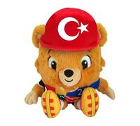 Euro 24 Albärt Peluche à Poils Longs avec Casquette Turque, 35 cm