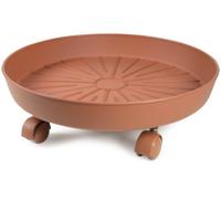 EURO 3 PLAST Soucoupe Terre Cuite à roulettes 35 cm Jardin Mobilier d'extérieur