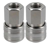 Euro Air Line Lot de 2 coupleurs de tuyau à dégagement rapide Filetage femelle 1/4 BSP