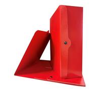 Euro-Cart Porte-documents avec bouton bilucido dos 12 cm Lot de 5 dossiers rigides en carton Presspan 1,1 mm Porte-documents à soufflet avec ailettes et rivets Made in Italy