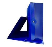 Euro-Cart Porte-documents avec bouton bilucido dos 12 cm Lot de 5 dossiers rigides en carton Presspan 1,1 mm Porte-documents à soufflet avec ailettes et rivets Made in Italy