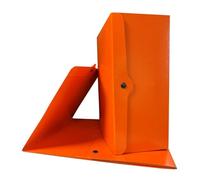 Euro-Cart Porte-documents avec bouton bilucido dos 15 cm Lot de 5 dossiers rigides en carton Presspan 1,1 mm faudons porte-documents à soufflet avec ailettes et rivets Made in Italy