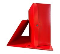 Euro-Cart Porte-documents avec bouton bilucido dos 15 cm Lot de 5 dossiers rigides en carton Presspan 1,1 mm faudons porte-documents à soufflet avec ailettes et rivets Made in Italy