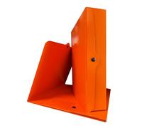 Euro-Cart Porte-documents avec bouton bilucido dos 8 cm Lot de 5 dossiers rigides en carton Presspan 1,1 mm faudons porte-documents à soufflet avec ailettes et rivets Made in Italy