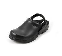 Euro-Dan Sabots en cuir noir pour homme, Noir , 44 EU