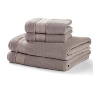 EURO DECO Towel Set Salle De Bain - Serviettes De Bain - 100% Coton Premium Très Absorbant et à séchage Rapide/Super Douce (Taupe, 2 PCS -70X140)