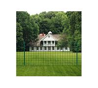 vidaXL Ensemble de clôture Euro 20x1 m Acier vert Grillages de maille Jardin