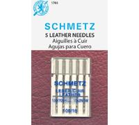 Euro-Notions Lot de 5 Aiguilles Cuir pour Machine - Taille 16/100 - Multicolore