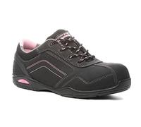 Euro Protection Chaussures de Sécurité Femme Noir et Rose S3