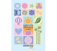 EURO PUBLISHING Agenda hebdomadaire 2026-2027 de poche 15 mois (10,5 x 15,5 cm) avec énigmiste - - Langue Italienne