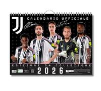 EURO PUBLISHING Calendrier horizontal Juventus 2026 - Édition de collection - 44 x 33 cm - Produit officiel - Langue Italienne