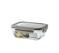 Euro récipient en verre pour four rectangulaire 630 ml - Couvercle gris
