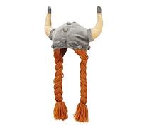 Euro Souvenirs Bonnet en peluche Wikinger avec tresses 55 cm