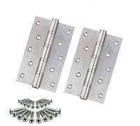 Euro Tische 2pcs Charniere Porte placard inox pour intérieur et extérieur, Charnière piano pour portes, Charniere porte pour fenêtre et porte de placard (1 paquet) 125x73x2mm