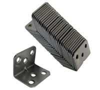 Euro Tishce Equerre Metal 90 Grad, Equerre Fixation pour équerre de construction, Connecteur d'angle, Connecteur de poutre équerre métallique 30 x 30x 36mm (30 pièces)