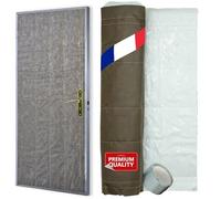 EURO VANADIUM Kit Isolation Thermique Porte de Service 85 x 210 cm | Kit d'isolation thermique pour porte de service jusqu'à 85 x 210 cm, mousse polypropylène avec film métallisé double face