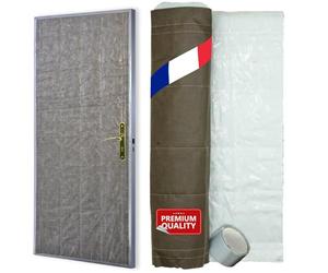 EURO VANADIUM Kit Isolation Thermique Porte de Service 85 x 210 cm | Kit d'isolation thermique pour porte de service jusqu'à 85 x 210 cm, mousse polypropylène avec film métallisé double face