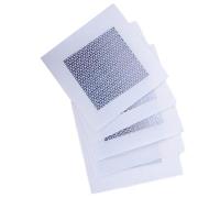 EURO VANADIUM Patch de réparation pour plaque de plâtre - Lot de 5 | Plaque métallique 10 x 10 cm, aluminium et métal, pour réparer murs et plafonds abîmés, installation facile en 3 étapes