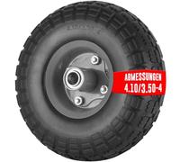 EURO VANADIUM Roue increvable axe déporté 260 mm alésage 20 mm | Roue increvable en polyuréthane sur jante acier, diamètre 260 mm, alésage 20 mm, roulement à aiguille, supporte 130 kg