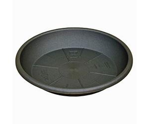 EURO3PLAST 1479.62 Dessous de Pot Medea Anthracite Diamètre 28 cm