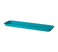 Euro3Plast 1990.I8 Inis Soucoupe 36,6 x 16,1 cm pour jardinière INIS 40 cm de long Turquoise