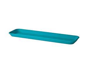 Euro3Plast 1990.I8 Inis Soucoupe 36,6 x 16,1 cm pour jardinière INIS 40 cm de long Turquoise