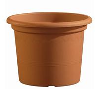 EURO3PLAST Geo Pot Pot de Fleurs Rond en Plastique Terre Cuite 50 x 38 cm