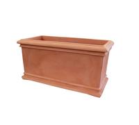 EURO3PLAST-Jardinière double paroi Toscana rectangulaire en polyéthylène Euro3plast - 100 cm