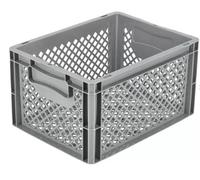 Eurobehälter MBS FIRE, Bac De Réemploi Empilable 20 L, 40 x 30 x 22 Cm, Ouvert