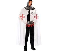 EuroCarnavales Cape de Templier Médiévale Blanche pour Homme
