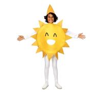 EUROCARNAVALES Combinaison solaire jaune pour déguisement pour enfant, taille 7 à 9 ans