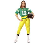 EUROCARNAVALES Déguisement de Joueur de Rugby Vert pour Femme