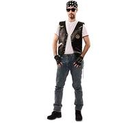 EuroCarnavales Déguisement de Motard pour Homme