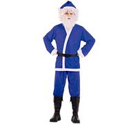 EuroCarnavales Déguisement Père Noël éco Bleu Adulte