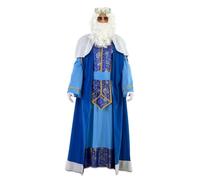 EUROCARNAVALES Déguisement Roi Mage luxe bleu Melchior adulte - Bleu - M/L (52)