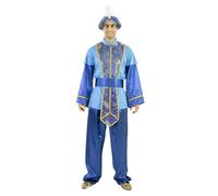EUROCARNAVALES Déguisement Roi Mage sultan bleu adulte - Blanc - M/L (52)