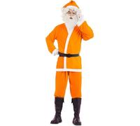 EUROCARNAVALES S.A. Costume de Père Noël orange pour homme Taille M/L
