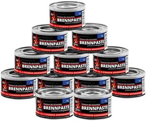 Eurocatch Brûleurs de Pâte Combustible Catering - 12x 200g Gel Combustible - Sans Suie & Sans Odeur - Env. 3 Heures de Combustion - Convient pour Chafing Dishes & Bacs Chauffants
