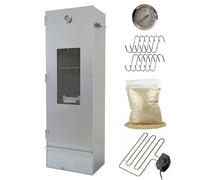 EUROCATCH - Ensemble fumoir - Big One - avec spirale électrique - Thermostat - Moïte de fumée 4 litres