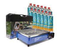 Eurocatch Evergrill Barbecue à gaz butane - Incl. 12 cartouches