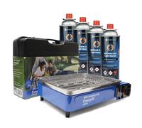 Eurocatch Evergrill Barbecue à gaz butane - Incl. 4 cartouches