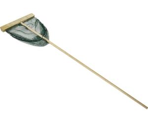 EUROCATCH Filet à crevettes XL - 40cm de Large - Manche en Bois de 130cm de Long - Filet de fossé - Filet de pêche