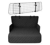 EUROCATCH Set Auto pour Chien Couverture de Coffre Imperméable & Antidérapante + Grille de Séparation Réglable - Universel, Robuste & Facile à Installer - Transport Sécurisé & Protection Complète