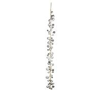 EUROCINSA Réf. 28522 Guirlande de Boules Mat-Brillant Argent avec 30 lumières (sans Piles) 180 cm 1 unité, PVC/LED, Taille Unique.