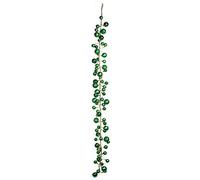 EUROCINSA Réf. 28526 Guirlande de Boules Mat-Brillant-Vert avec 30 lumières (sans Piles) 180 cm. 1 unité, PVC/LED, Taille Unique.