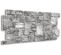 EURODECO | Panneaux muraux Décoratifs 3D 4 m² aspect pierre, 10 pièces, panneaux muraux, revêtement mural, panneaux de plafond, revêtement PVC, carrelage imitation tatouage mural