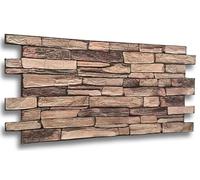 EURODECO | Panneaux muraux Décoratifs 3D 6 m² aspect pierre, 15 pièces, panneaux muraux, revêtement mural, panneaux de plafond, revêtement PVC, tatouage mural, imitation carrelage