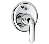 EUROECO Mitigeur bain/douche mural monocommande avec plaque (32747000)